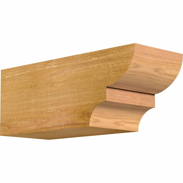 Ekena Millwork Ridgewood Rough Sawn Rafter Tail, Western Red Cedar, 6"W x 6"H x 16"L RFT06X06X16RID00RWR - main